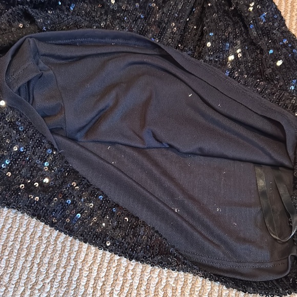 NWT FREE PROPLE christa sequined romper in black size small - Picture 14 of 16